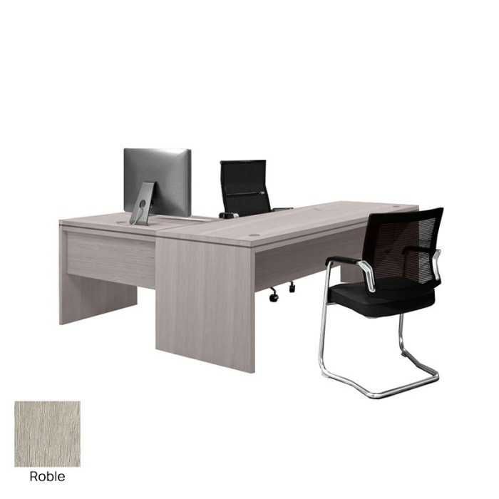 Mesa de despacho COLINA con ala de Euromof