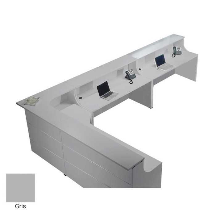 Mostrador recepción curvo Serie EURO