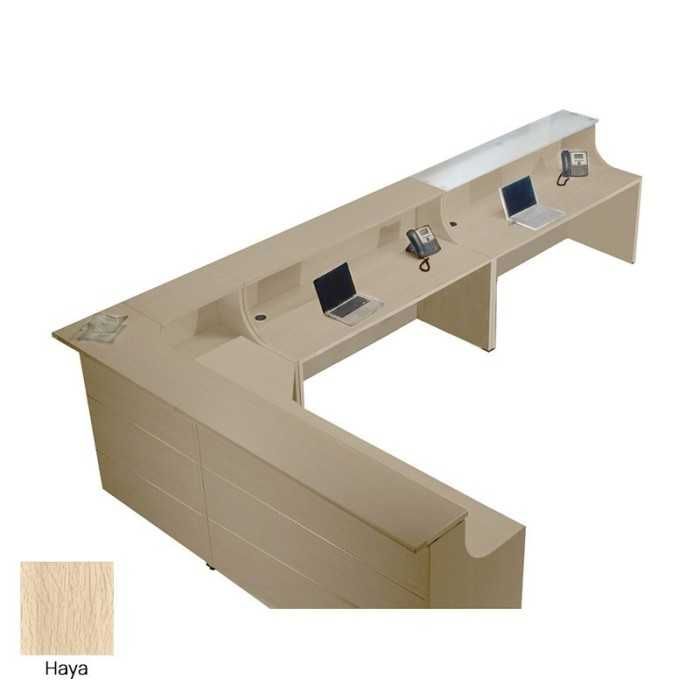 Mostrador recepción curvo Serie EURO