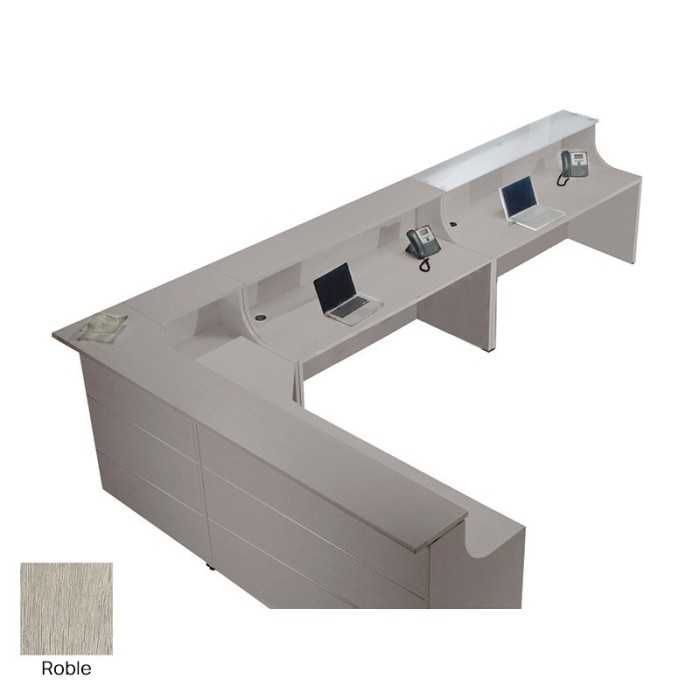 Mostrador recepción curvo Serie EURO