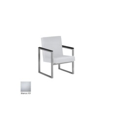 Sofá salas de espera AMBER, brazos fijos tapizados, 1 plaza