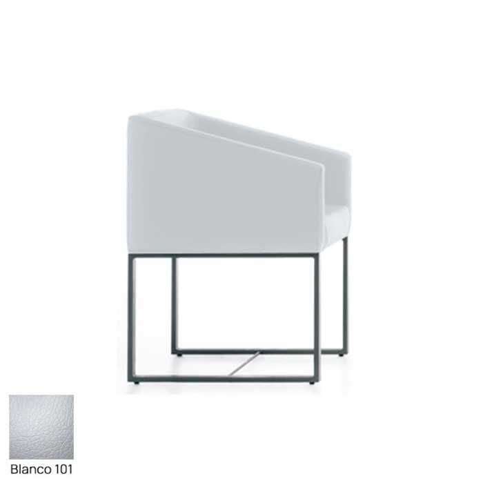 Silla para salas de espera T-Roc-1, pie fijo rectangular, tapizado