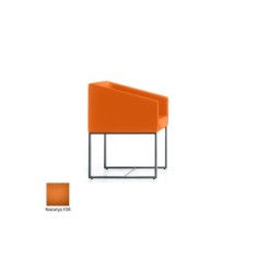 Silla para salas de espera T-Roc-1, pie fijo rectangular, tapizado