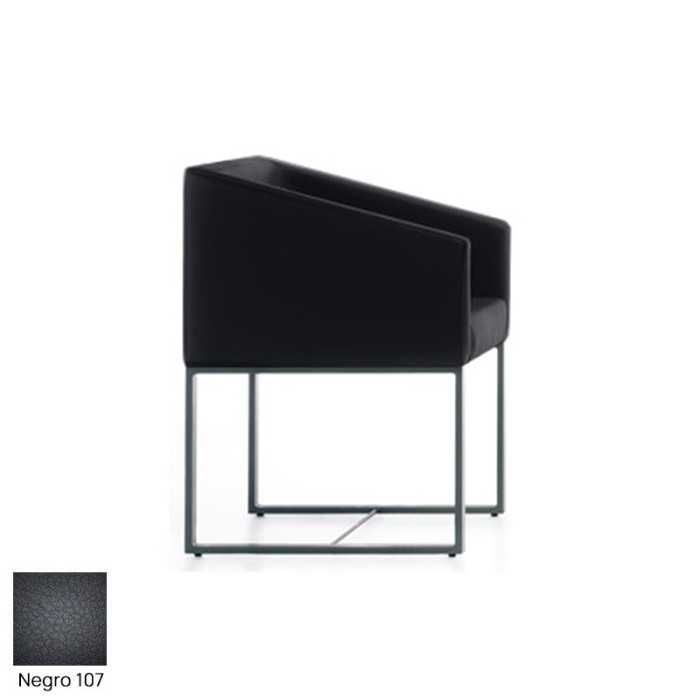 Silla para salas de espera T-Roc-1, pie fijo rectangular, tapizado