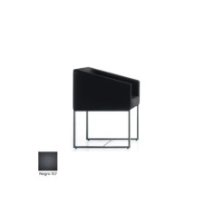 Silla para salas de espera T-Roc-1, pie fijo rectangular, tapizado