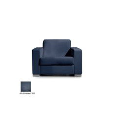 Sofá para salas de espera LERMY, tapizado, gran acolchado, 1 plaza