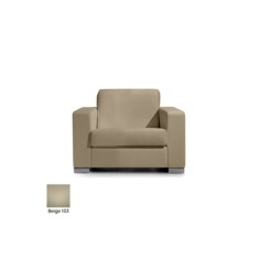 Sofá para salas de espera LERMY, tapizado, gran acolchado, 1 plaza