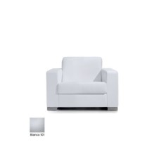 Sofá para salas de espera LERMY, tapizado, gran acolchado, 1 plaza