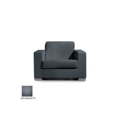 Sofá para salas de espera LERMY, tapizado, gran acolchado, 1 plaza