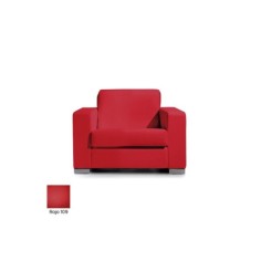 Sofá para salas de espera LERMY, tapizado, gran acolchado, 1 plaza