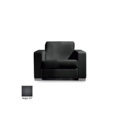 Sofá para salas de espera LERMY, tapizado, gran acolchado, 1 plaza