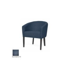 Silla salas de espera TROPIC, 1 plaza, patas de madera wengué