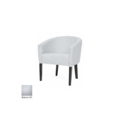 Silla salas de espera TROPIC, 1 plaza, patas de madera wengué