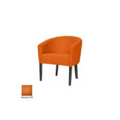 Silla salas de espera TROPIC, 1 plaza, patas de madera wengué