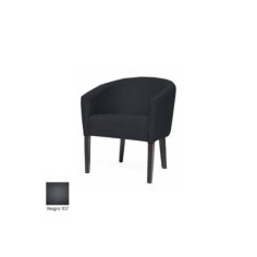 Silla salas de espera TROPIC, 1 plaza, patas de madera wengué