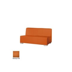 Sillón salas de espera P-KAR, acolchado y tapizado, sin brazos, 3 plazas