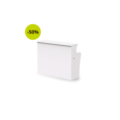 Mostrador de Recepción ROCK BÁSICO 120 cm, color blanco, con pasacables