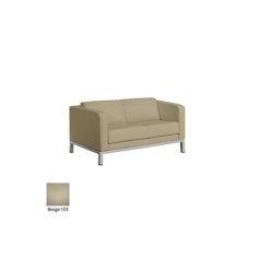 Sofá sala de espera DRUQUA, patas rectangulares, 2 plazas