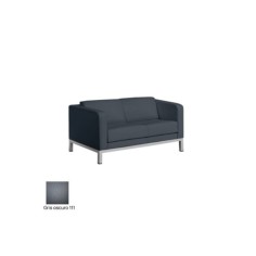 Sofá sala de espera DRUQUA, patas rectangulares, 2 plazas Sofá sala de espera DRUQUA, patas rectangulares, 2 plazas