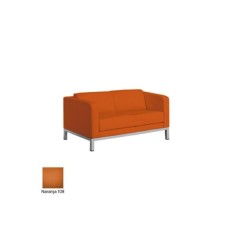 Sofá sala de espera DRUQUA, patas rectangulares, 2 plazas