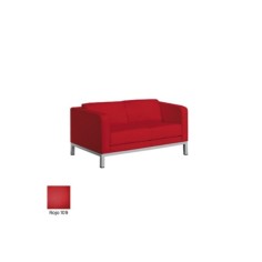 Sofá sala de espera DRUQUA, patas rectangulares, 2 plazas