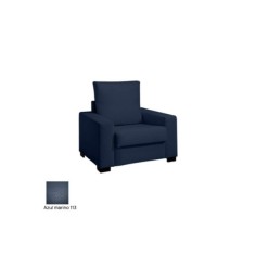 Sofá para sala de espera KARMA, tapizado polipiel, 1 plaza