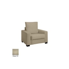 Sofá para sala de espera KARMA, tapizado polipiel, 1 plaza