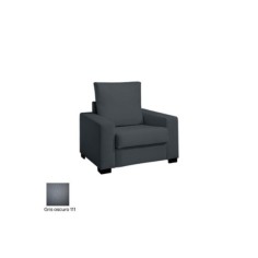 Sofá para sala de espera KARMA, tapizado polipiel, 1 plaza