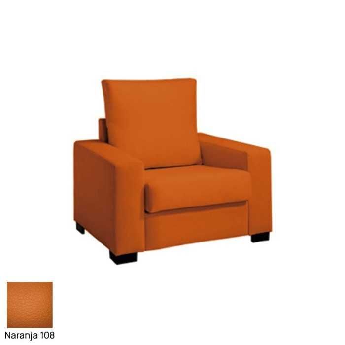 Sofá para sala de espera KARMA, tapizado polipiel, 1 plaza