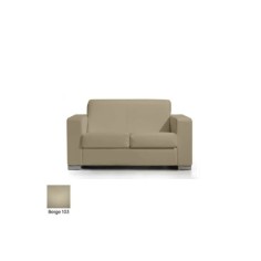 Sofá para salas de espera LERMY, tapizado, gran acolchado, 2 plazas