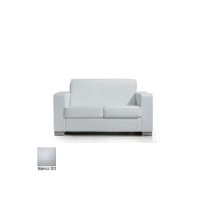 Sofá para salas de espera LERMY, tapizado, gran acolchado, 2 plazas