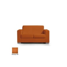 Sofá para salas de espera LERMY, tapizado, gran acolchado, 2 plazas