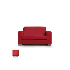 Sofá para salas de espera LERMY, tapizado, gran acolchado, 2 plazas