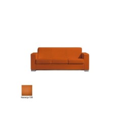 Sofá para salas de espera LERMY, tapizado, gran acolchado, 3 plazas