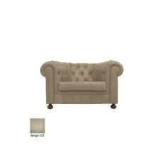 Sofá para salas espera C-TEX, 1 plaza, gran acolchado, tapizado polipiel