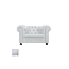 Sofá para salas espera C-TEX, 1 plaza, gran acolchado, tapizado polipiel