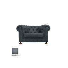 Sofá para salas espera C-TEX, 1 plaza, gran acolchado, tapizado polipiel