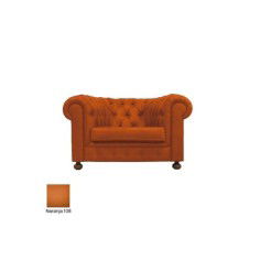 Sofá para salas espera C-TEX, 1 plaza, gran acolchado, tapizado polipiel