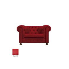 Sofá para salas espera C-TEX, 1 plaza, gran acolchado, tapizado polipiel