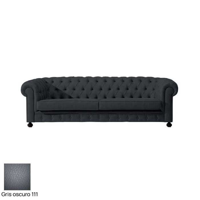 Sofá para salas espera C-TEX, 2 plazas, gran acolchado, tapizado polipiel