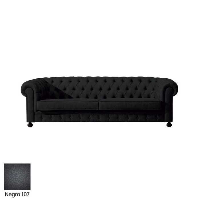 Sofá para salas espera C-TEX, 2 plazas, gran acolchado, tapizado polipiel