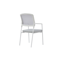Pack 4 Sillas confidente apilable modelo NAIROBI de Euromof, blanca Pack 4 Sillas confidente apilable modelo NAIROBI de Euromof, blanca
