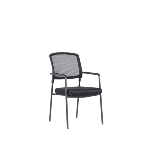 Pack 4 Sillas confidente apilable modelo NAIROBI de Euromof, negra Pack 4 Sillas confidente apilable modelo NAIROBI de Euromof, negra