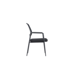 Pack 4 Sillas confidente apilable modelo NAIROBI de Euromof, negra Pack 4 Sillas confidente apilable modelo NAIROBI de Euromof, negra