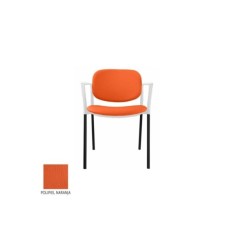 Silla modelo Step tapizada con brazos Silla modelo Step tapizada con brazos