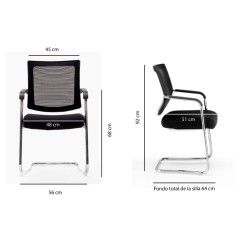 Pack de 4 Sillas confidente DALLAS BLANCAS de Euromof Sillería Euromof - 6 Pack de 4 Sillas confidente DALLAS BLANCAS de Euromof Sillería Euromof - 6