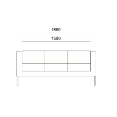 Sofá para salas de espera CAIRO de Euromof Sillería Euromof - 3