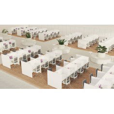 Módulo Call Center 3 puestos separador melamina DE EUROMOF Mobiliario Nacional Euromof - 7