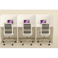 Módulo Call Center 3 puestos separador melamina DE EUROMOF Mobiliario Nacional Euromof - 8