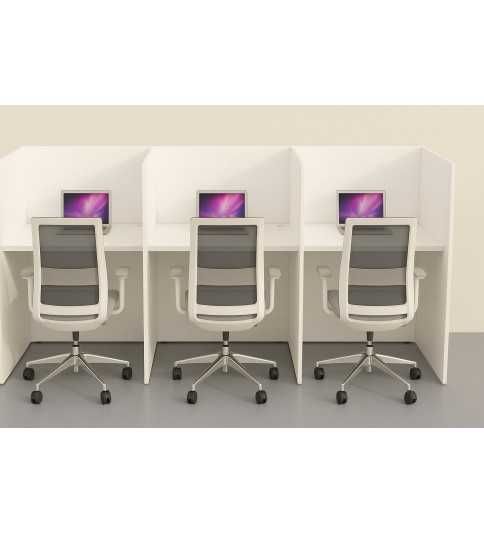 Módulo Call Center 6 puestos con separador melamina DE EUROMOF Mobiliario Nacional Euromof - 7 Módulo Call Center 6 puestos con separador melamina DE EUROMOF Mobiliario Nacional Euromof - 7